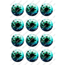 Load image into Gallery viewer, 24pcs/lot Round Glass Cabochon 10mm 12mm 14mm 16mm 18mm 20mm 25mm Demo Flat Back for Hand Made Diy Jewelry Findings T099