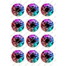 Load image into Gallery viewer, 24pcs/lot Round Glass Cabochon 10mm 12mm 14mm 16mm 18mm 20mm 25mm Demo Flat Back for Hand Made Diy Jewelry Findings T099