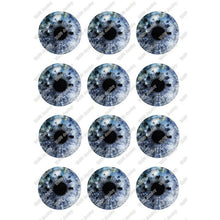 Load image into Gallery viewer, 24pcs/lot Round Glass Cabochon 10mm 12mm 14mm 16mm 18mm 20mm 25mm Demo Flat Back for Hand Made Diy Jewelry Findings T099