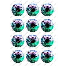 Load image into Gallery viewer, 24pcs/lot Round Glass Cabochon 10mm 12mm 14mm 16mm 18mm 20mm 25mm Demo Flat Back for Hand Made Diy Jewelry Findings T099
