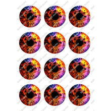 Load image into Gallery viewer, 24pcs/lot Round Glass Cabochon 10mm 12mm 14mm 16mm 18mm 20mm 25mm Demo Flat Back for Hand Made Diy Jewelry Findings T099
