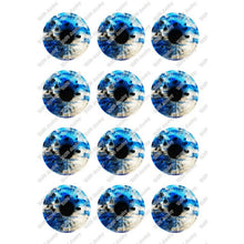 Load image into Gallery viewer, 24pcs/lot Round Glass Cabochon 10mm 12mm 14mm 16mm 18mm 20mm 25mm Demo Flat Back for Hand Made Diy Jewelry Findings T099