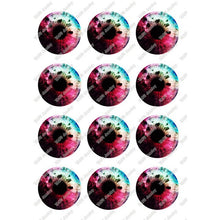 Load image into Gallery viewer, 24pcs/lot Round Glass Cabochon 10mm 12mm 14mm 16mm 18mm 20mm 25mm Demo Flat Back for Hand Made Diy Jewelry Findings T099