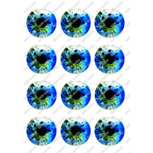 Load image into Gallery viewer, 24pcs/lot Round Glass Cabochon 10mm 12mm 14mm 16mm 18mm 20mm 25mm Demo Flat Back for Hand Made Diy Jewelry Findings T099
