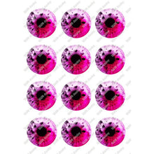 Load image into Gallery viewer, 24pcs/lot Round Glass Cabochon 10mm 12mm 14mm 16mm 18mm 20mm 25mm Demo Flat Back for Hand Made Diy Jewelry Findings T099