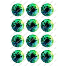 Load image into Gallery viewer, 24pcs/lot Round Glass Cabochon 10mm 12mm 14mm 16mm 18mm 20mm 25mm Demo Flat Back for Hand Made Diy Jewelry Findings T099