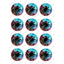Load image into Gallery viewer, 24pcs/lot Round Glass Cabochon 10mm 12mm 14mm 16mm 18mm 20mm 25mm Demo Flat Back for Hand Made Diy Jewelry Findings T099