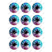 Load image into Gallery viewer, 24pcs/lot Round Glass Cabochon 10mm 12mm 14mm 16mm 18mm 20mm 25mm Demo Flat Back for Hand Made Diy Jewelry Findings T099