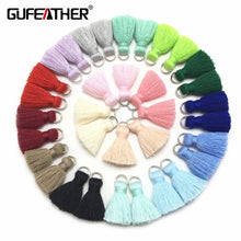 Load image into Gallery viewer, GUFEATHER L46/ 2cm Tassel/cotton tassel bursh/accessories jewelry/jewelry making/DIY/hand made jewelry/Earring tassels/bag loop