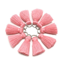 Load image into Gallery viewer, GUFEATHER L46/ 2cm Tassel/cotton tassel bursh/accessories jewelry/jewelry making/DIY/hand made jewelry/Earring tassels/bag loop