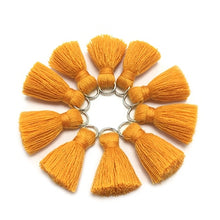 Load image into Gallery viewer, GUFEATHER L46/ 2cm Tassel/cotton tassel bursh/accessories jewelry/jewelry making/DIY/hand made jewelry/Earring tassels/bag loop