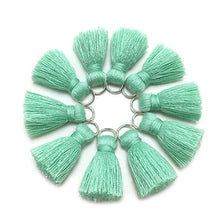 Load image into Gallery viewer, GUFEATHER L46/ 2cm Tassel/cotton tassel bursh/accessories jewelry/jewelry making/DIY/hand made jewelry/Earring tassels/bag loop