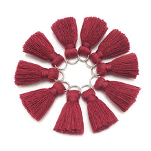 Load image into Gallery viewer, GUFEATHER L46/ 2cm Tassel/cotton tassel bursh/accessories jewelry/jewelry making/DIY/hand made jewelry/Earring tassels/bag loop