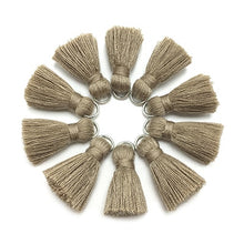 Load image into Gallery viewer, GUFEATHER L46/ 2cm Tassel/cotton tassel bursh/accessories jewelry/jewelry making/DIY/hand made jewelry/Earring tassels/bag loop