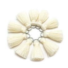 Load image into Gallery viewer, GUFEATHER L46/ 2cm Tassel/cotton tassel bursh/accessories jewelry/jewelry making/DIY/hand made jewelry/Earring tassels/bag loop
