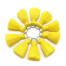 Load image into Gallery viewer, GUFEATHER L46/ 2cm Tassel/cotton tassel bursh/accessories jewelry/jewelry making/DIY/hand made jewelry/Earring tassels/bag loop