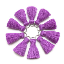 Load image into Gallery viewer, GUFEATHER L46/ 2cm Tassel/cotton tassel bursh/accessories jewelry/jewelry making/DIY/hand made jewelry/Earring tassels/bag loop