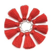 Load image into Gallery viewer, GUFEATHER L46/ 2cm Tassel/cotton tassel bursh/accessories jewelry/jewelry making/DIY/hand made jewelry/Earring tassels/bag loop