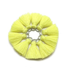 Load image into Gallery viewer, GUFEATHER L46/ 2cm Tassel/cotton tassel bursh/accessories jewelry/jewelry making/DIY/hand made jewelry/Earring tassels/bag loop