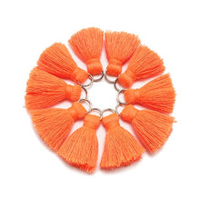Load image into Gallery viewer, GUFEATHER L46/ 2cm Tassel/cotton tassel bursh/accessories jewelry/jewelry making/DIY/hand made jewelry/Earring tassels/bag loop