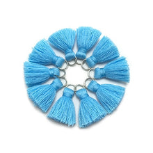Load image into Gallery viewer, GUFEATHER L46/ 2cm Tassel/cotton tassel bursh/accessories jewelry/jewelry making/DIY/hand made jewelry/Earring tassels/bag loop