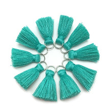 Load image into Gallery viewer, GUFEATHER L46/ 2cm Tassel/cotton tassel bursh/accessories jewelry/jewelry making/DIY/hand made jewelry/Earring tassels/bag loop