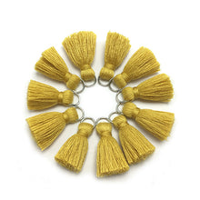 Load image into Gallery viewer, GUFEATHER L46/ 2cm Tassel/cotton tassel bursh/accessories jewelry/jewelry making/DIY/hand made jewelry/Earring tassels/bag loop