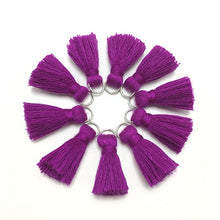 Load image into Gallery viewer, GUFEATHER L46/ 2cm Tassel/cotton tassel bursh/accessories jewelry/jewelry making/DIY/hand made jewelry/Earring tassels/bag loop